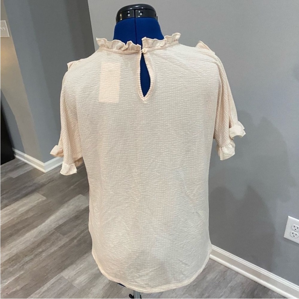Hayden Cream Ruffle Blouse - Picture 12 of 12